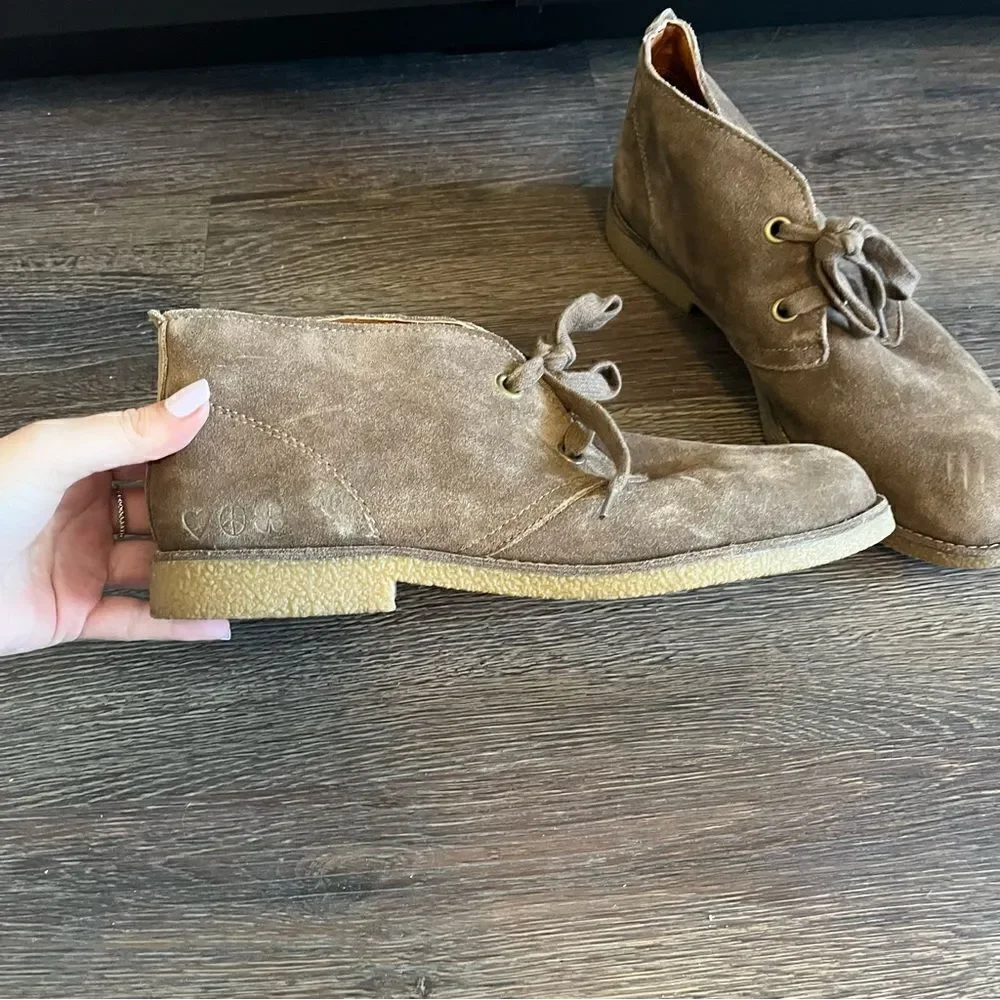 Lucky Brand Leather Emillia Chukka Boots